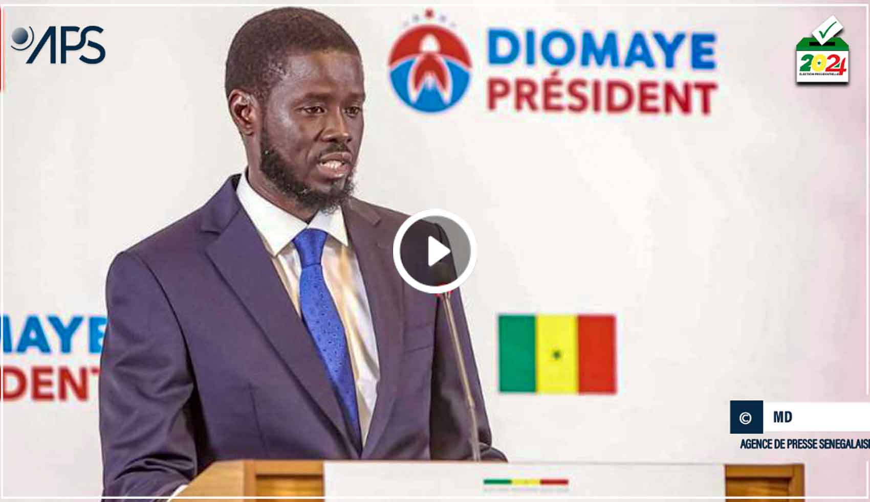 SENEGAL-PRESIDENTIELLE-DECLARATION / Bassirou Diomaye Faye :  « Le peuple sénégalais a choisi la rupture »